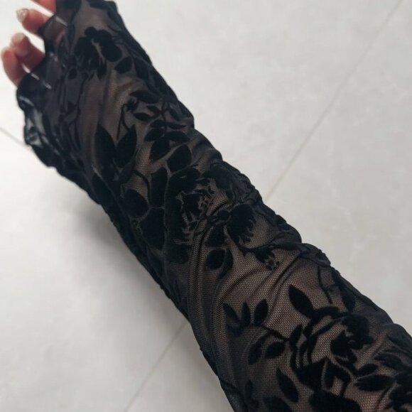 Vintage French Style Mesh Cardigan - Sexy See-Through Lace Shirt - Picture 4 of 4